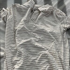 Men’s Fabletics Small polo white and brown